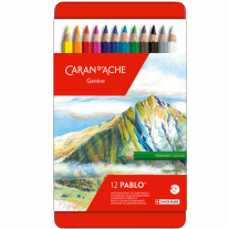 Lápis de Cor Caran d’Ache Pablo 12 Cores