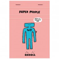 Bloco Rhodia Edição 90 anos & Paper People 10,3x14,6cm 80 Folhas