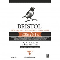 Bloco para Desenho Clairefontaine Bristol 205g/m² A4 