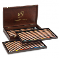 Lápis de Cor Caran d'Ache Luminance 76 Cores em Caixa de Madeira
