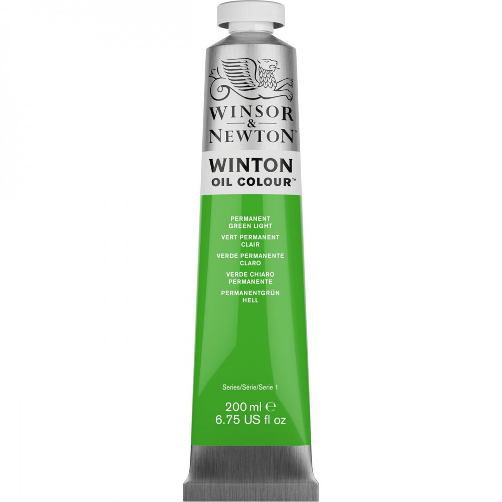 Tinta Óleo Winsor & Newton Winton 200ml 483 Permanent Green Light