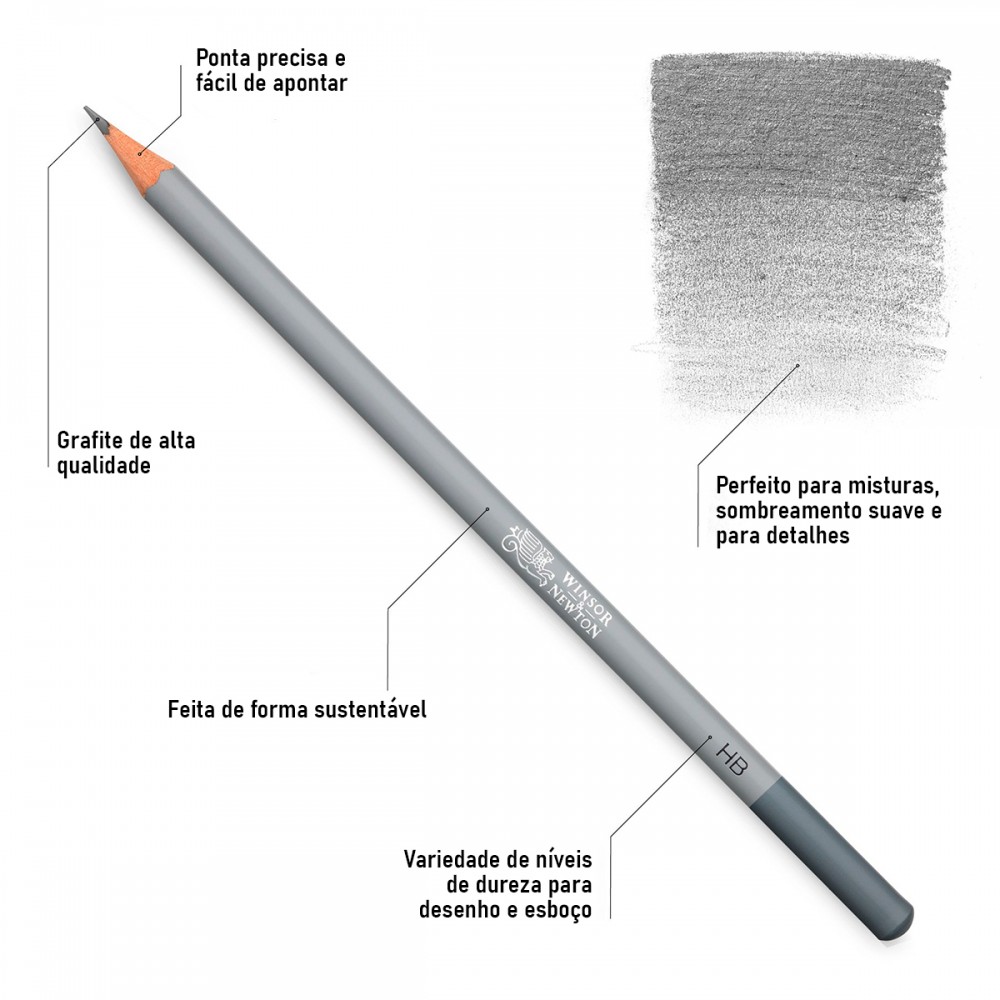 Estojo Lápis de Desenho Winsor & Newton 12 Graduações