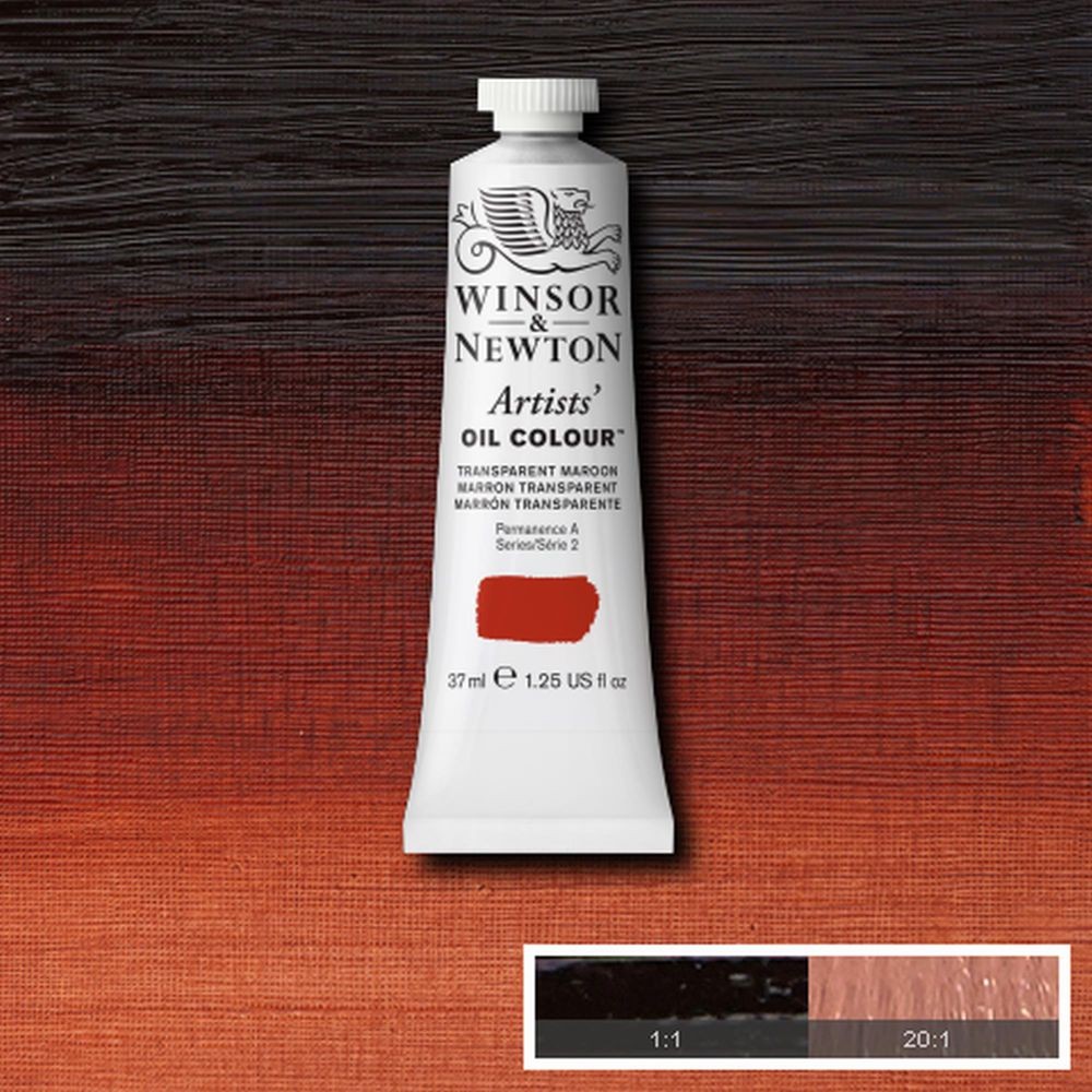 Tinta Óleo Winsor & Newton Artist 37ml S2 Transparent Maroon