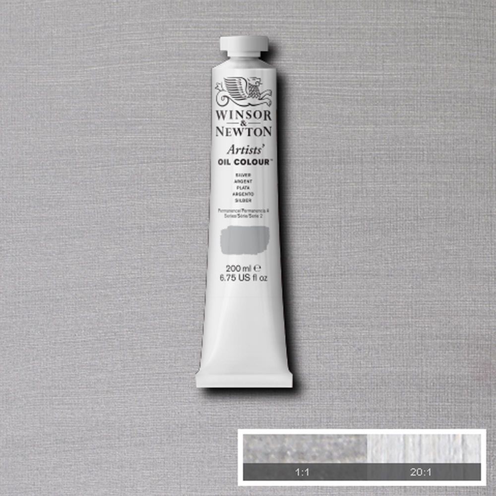 Tinta Óleo Winsor & Newton Artist 200ml S2 Silver