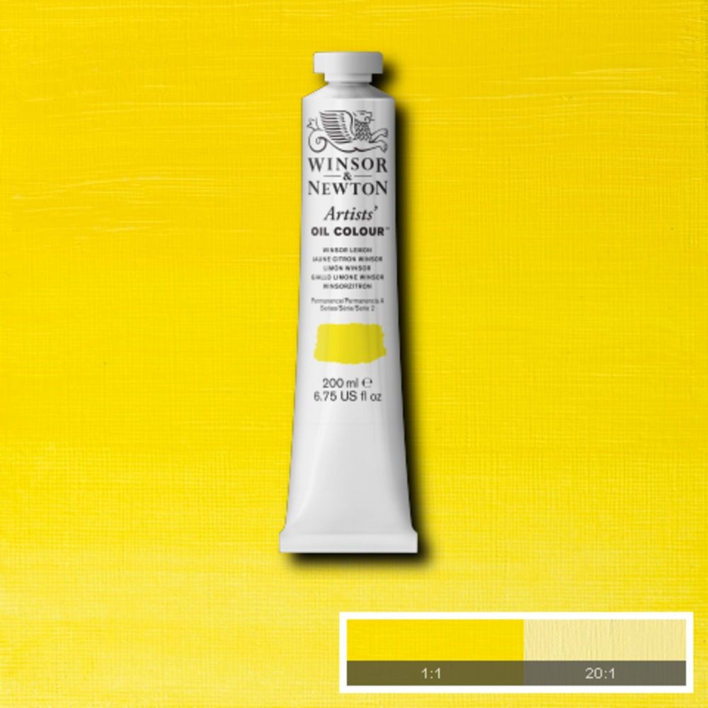 Tinta Óleo Winsor & Newton Artist 200ml S2 Winsor Lemon