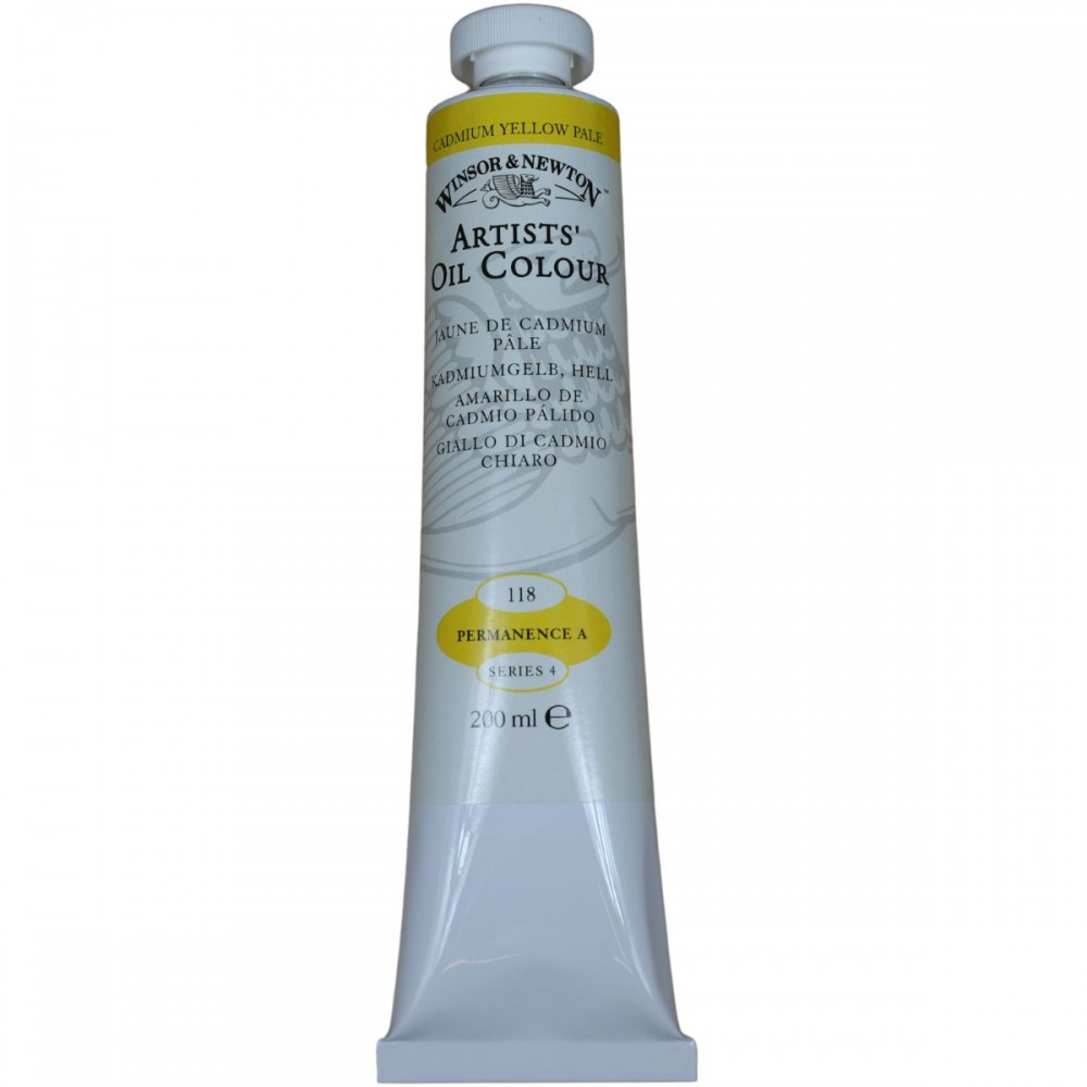 Tinta Óleo Winsor & Newton Artist 200ml S2 Winsor Cadmium Yellow Pale