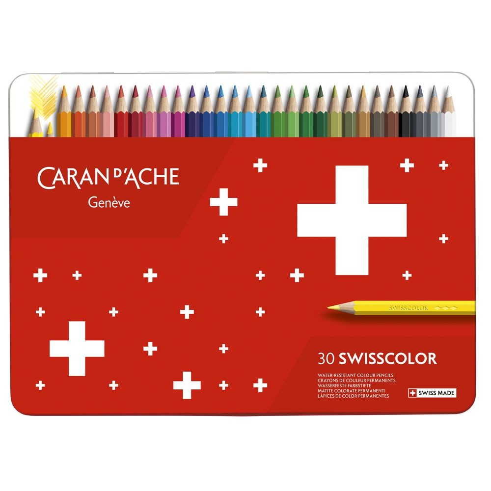 Lápis de Cor Swisscolor Permanente C/30 Cores