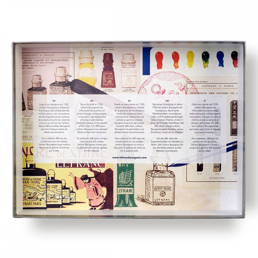 Estojo de Tinta de Desenho Lefranc & Bourgeois 300 Anos