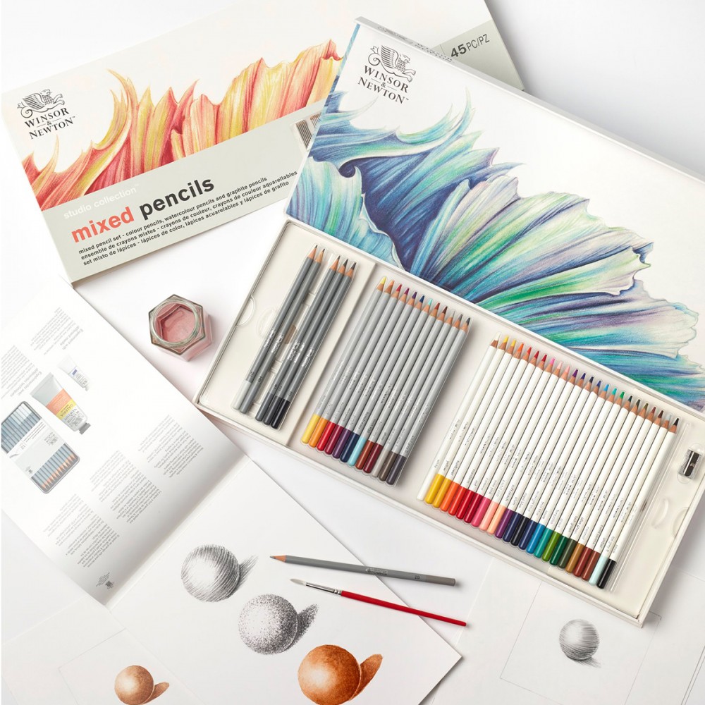 Estojo Lápis Mixed  Winsor & Newton Studio Collection 45pcs