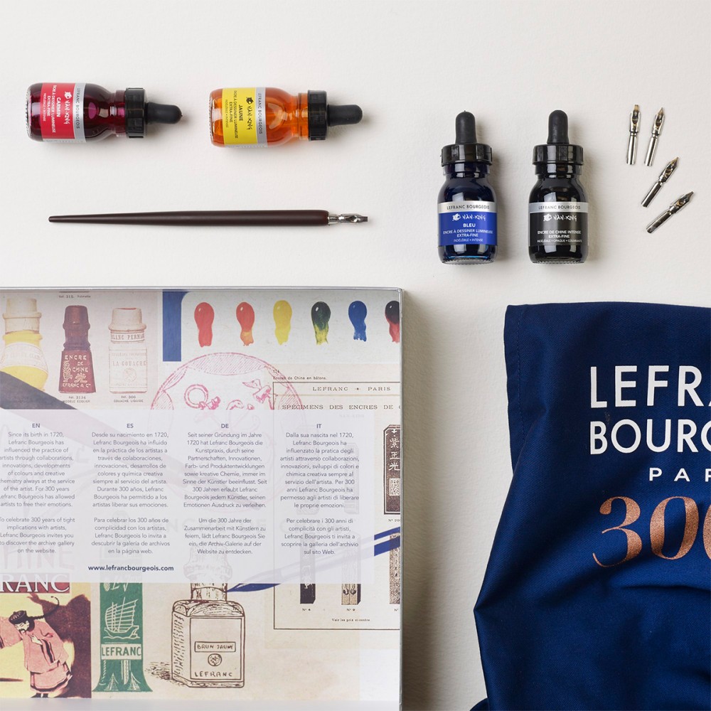 Estojo de Tinta de Desenho Lefranc & Bourgeois 300 Anos