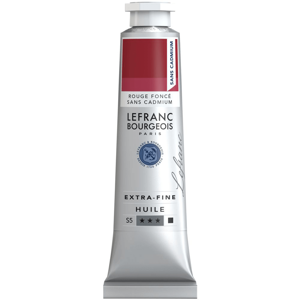 Tinta Óleo Lefranc & Bourgeois Extra Fine 40ml S5 895 Cadmium Free Red Deep