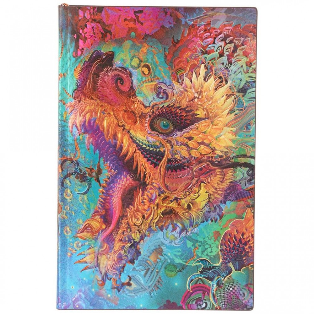 Paperblanks Dot Grid Humming Dragon Maxi Flex