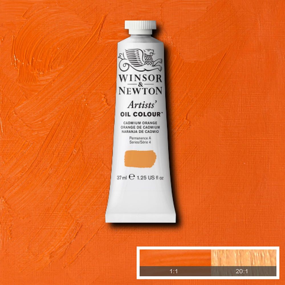 Tinta Óleo Winsor & Newton Artist 37ml S4 Cadmium Orange NY