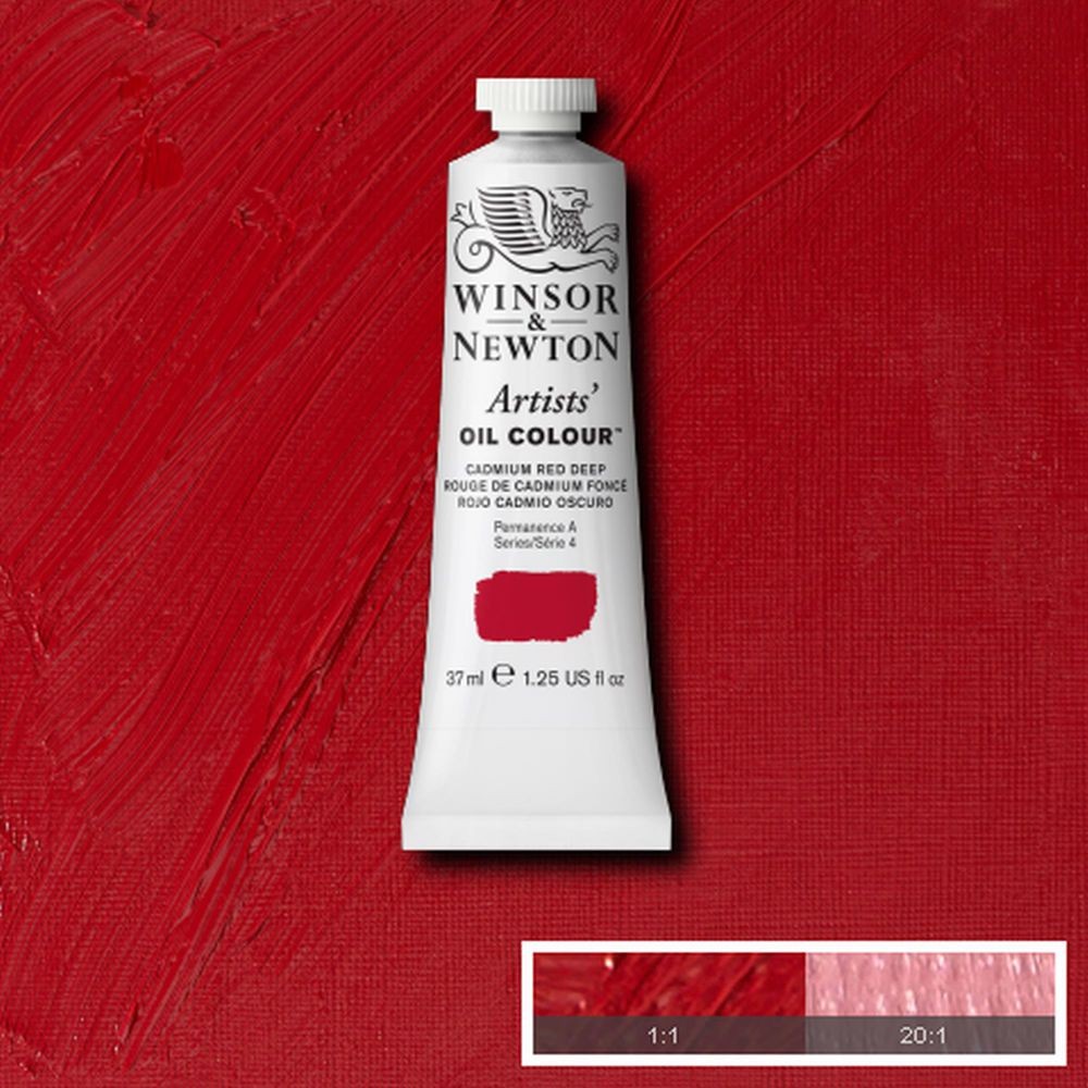 Tinta Óleo Winsor & Newton Artist 37ml S4 Cadmium Red Deep NY