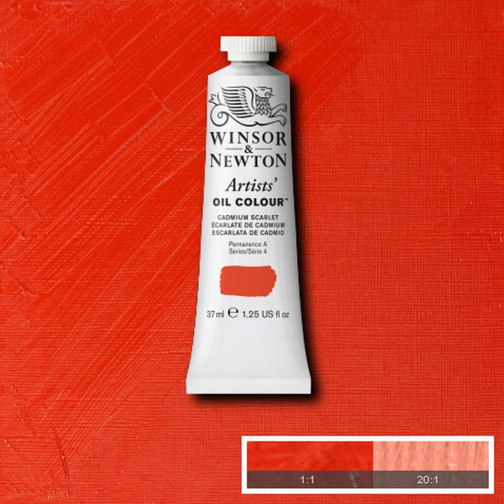 Tinta Óleo Winsor & Newton Artist 37ml S4 Cadmium Scarlet NY