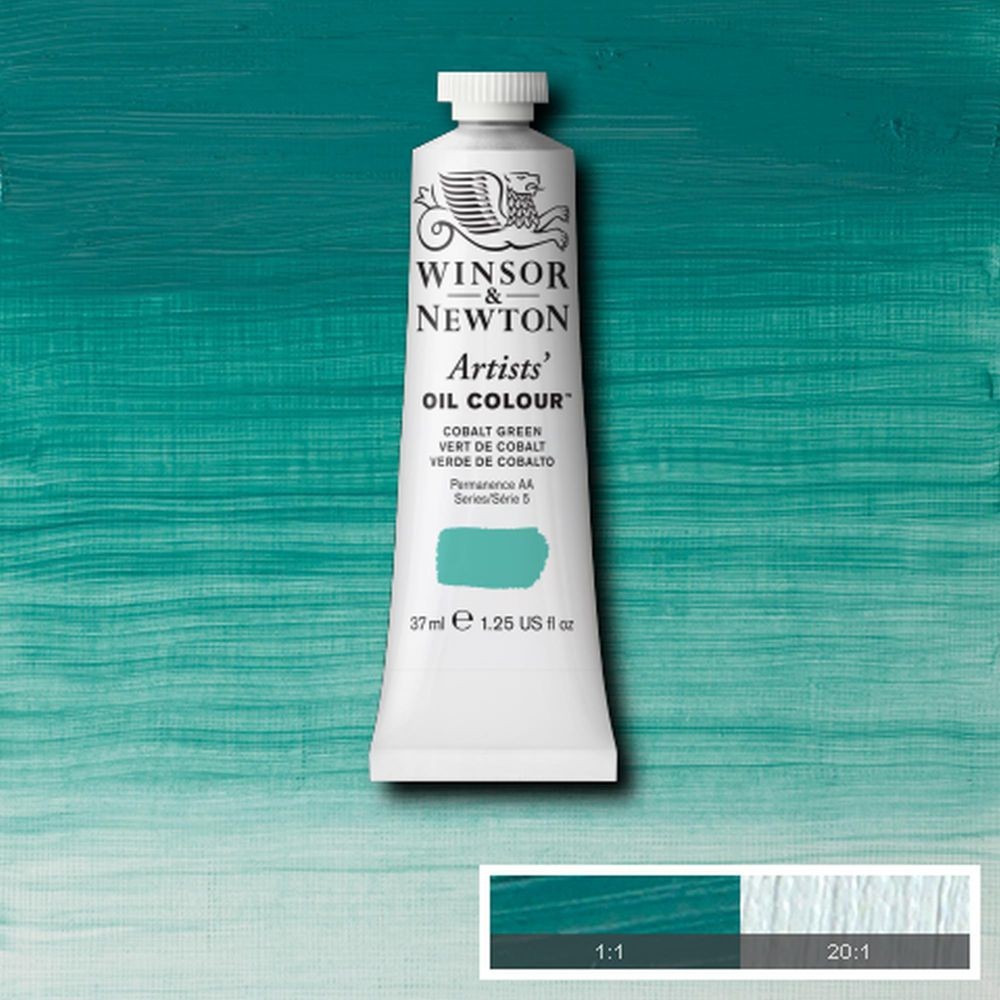 Tinta Óleo Winsor & Newton Artist 37ml S5 Cobalt Green