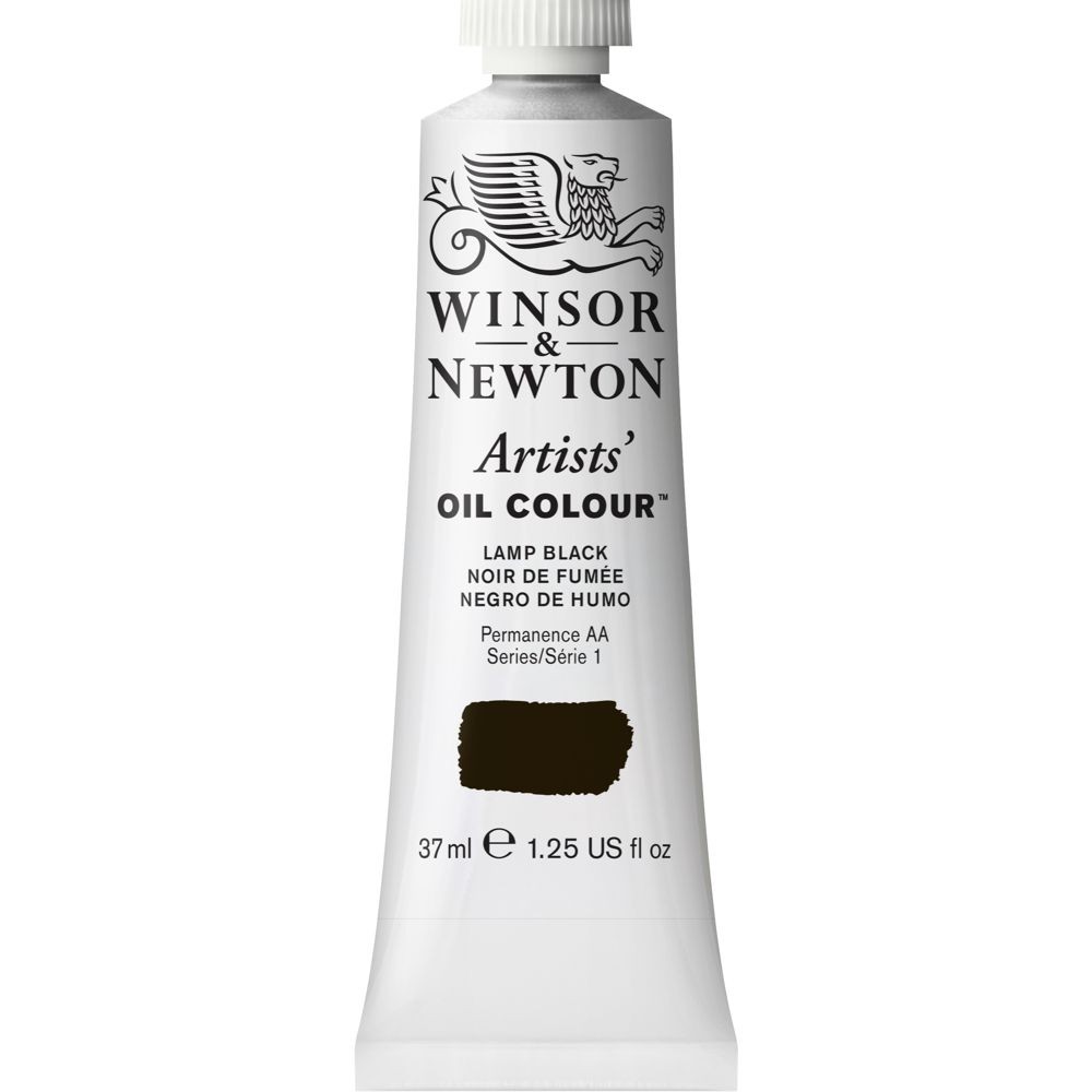 Tinta Óleo Winsor & Newton Artist 37ml S1 Lamp Black