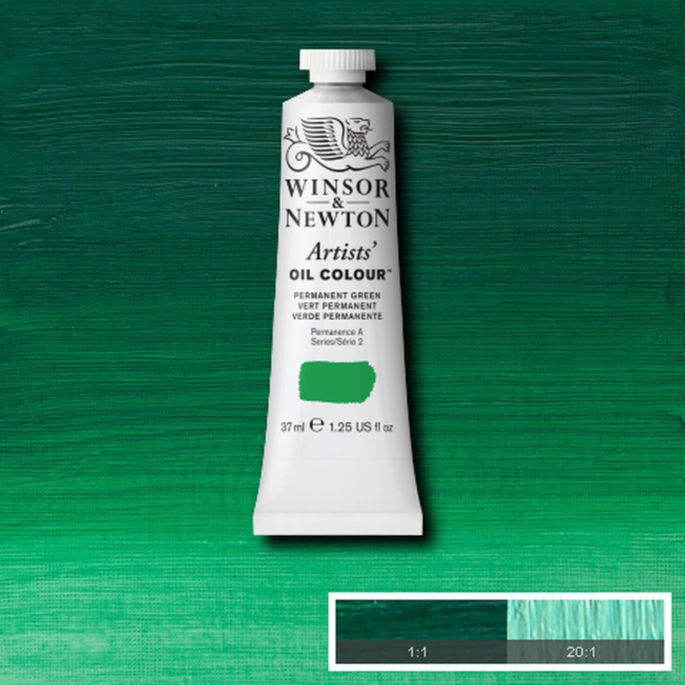 Tinta Óleo Winsor & Newton Artist 37ml S2 Permanent Green