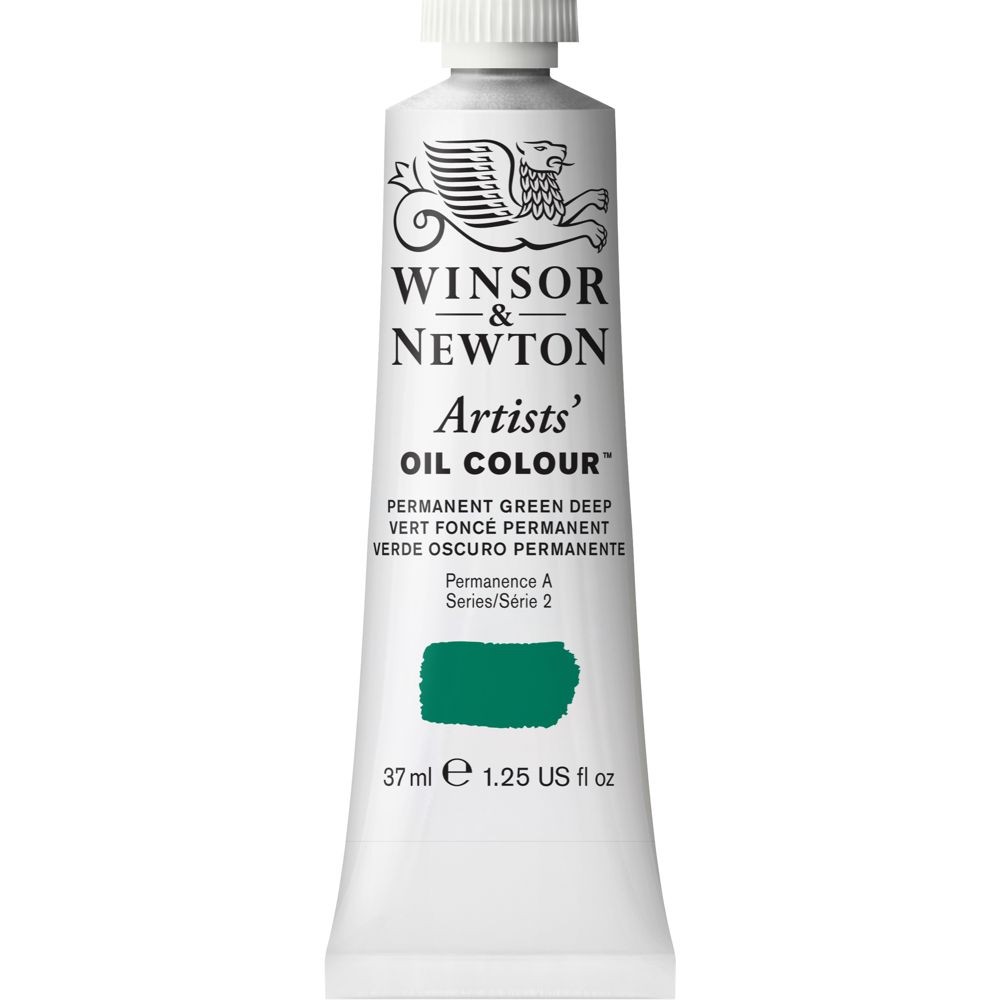 Tinta Óleo Winsor & Newton Artist 37ml S2 Permanent Green Deep