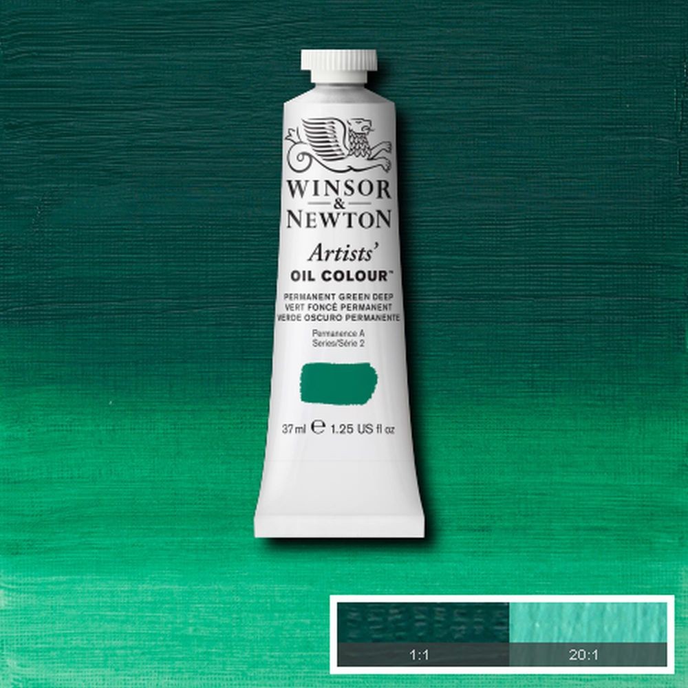 Tinta Óleo Winsor & Newton Artist 37ml S2 Permanent Green Deep