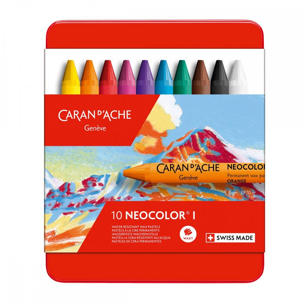 Pastel Neocolor I 10 Cores Caran D’Ache