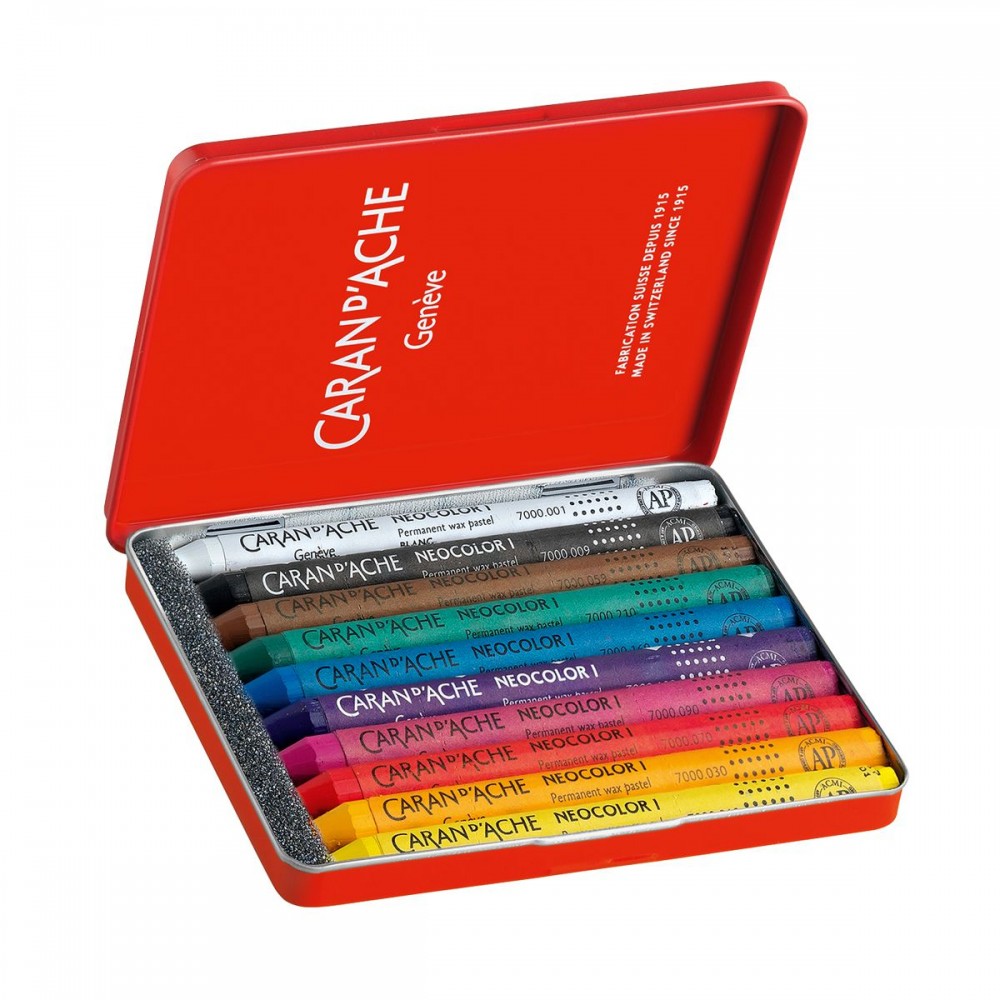 Pastel Neocolor I 10 Cores Caran D’Ache