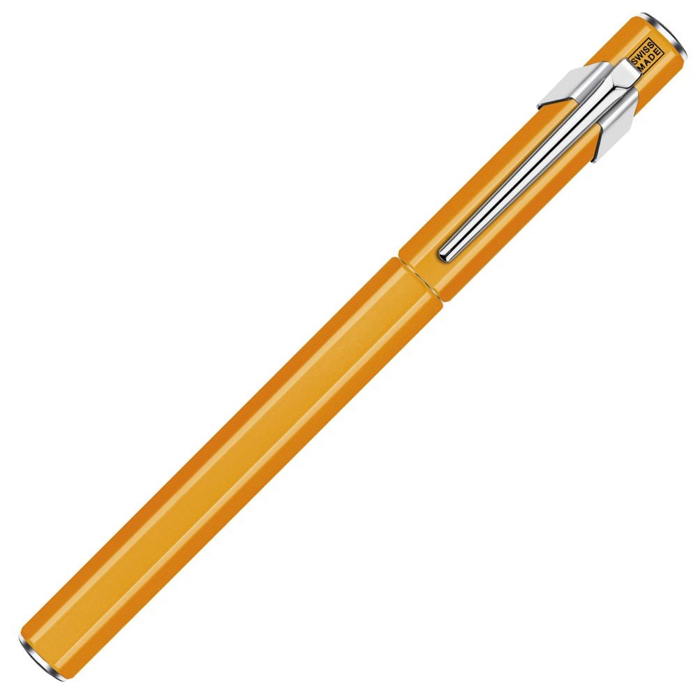Caneta Tinteiro Caran d’Ache 849 Laranja Fluo Pena Média