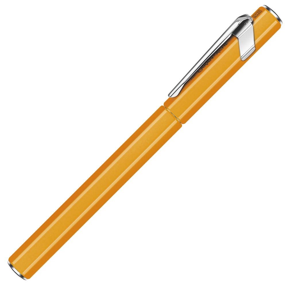 Caneta Tinteiro Caran d’Ache 849 Laranja Fluo Pena Média