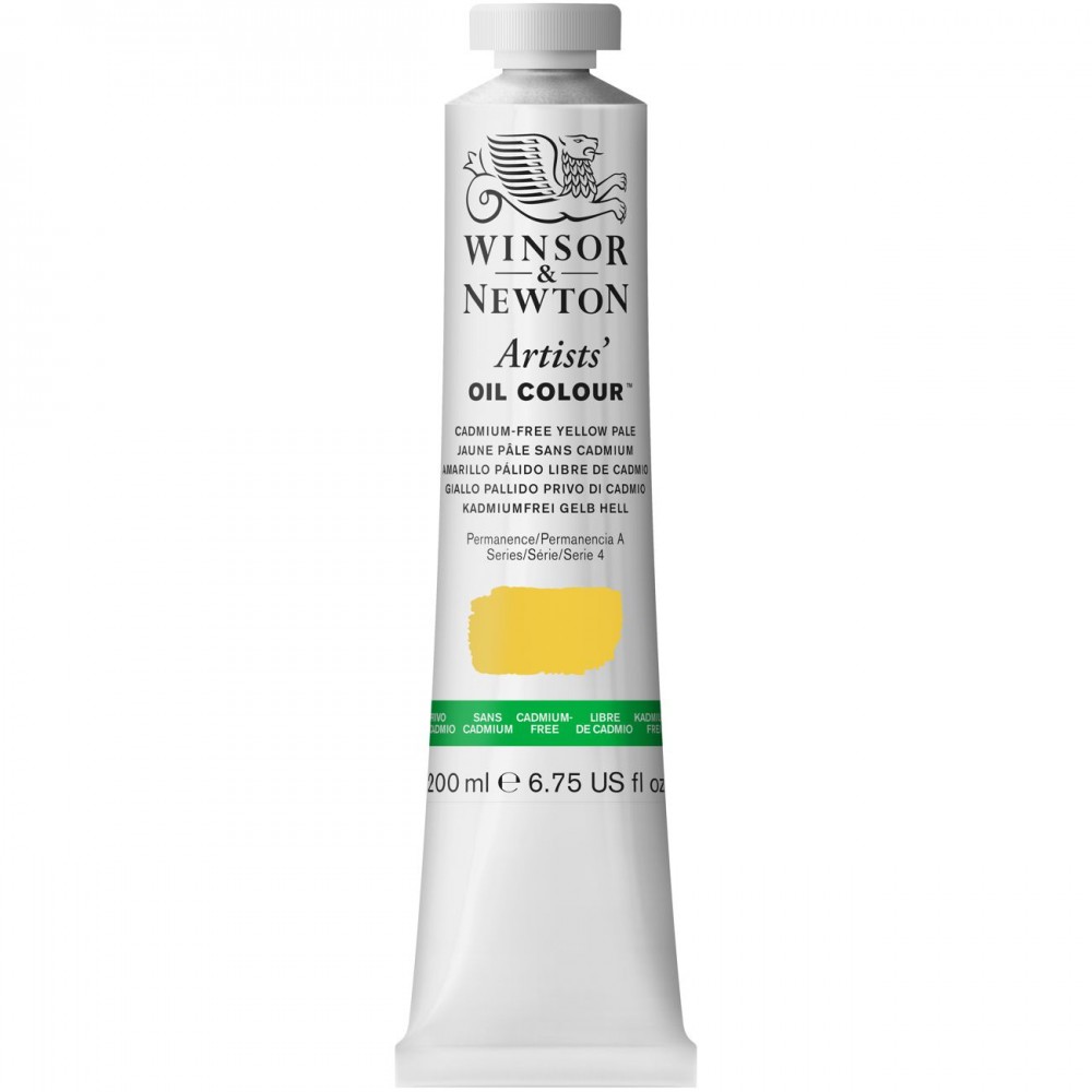 Tinta Óleo Winsor & Newton Artist 200ml S4 Cadmium Yellow Pale