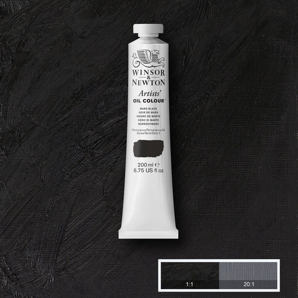 Tinta Óleo Winsor & Newton Artist 200ml S2 Mars Black