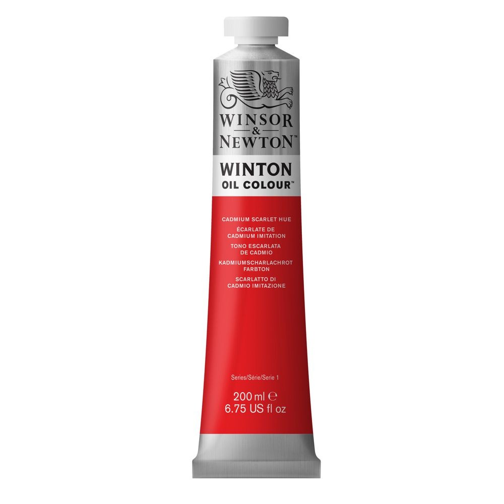 Tinta Óleo Winsor & Newton Winton 200ml 107 Cadmium Scarlet Hue