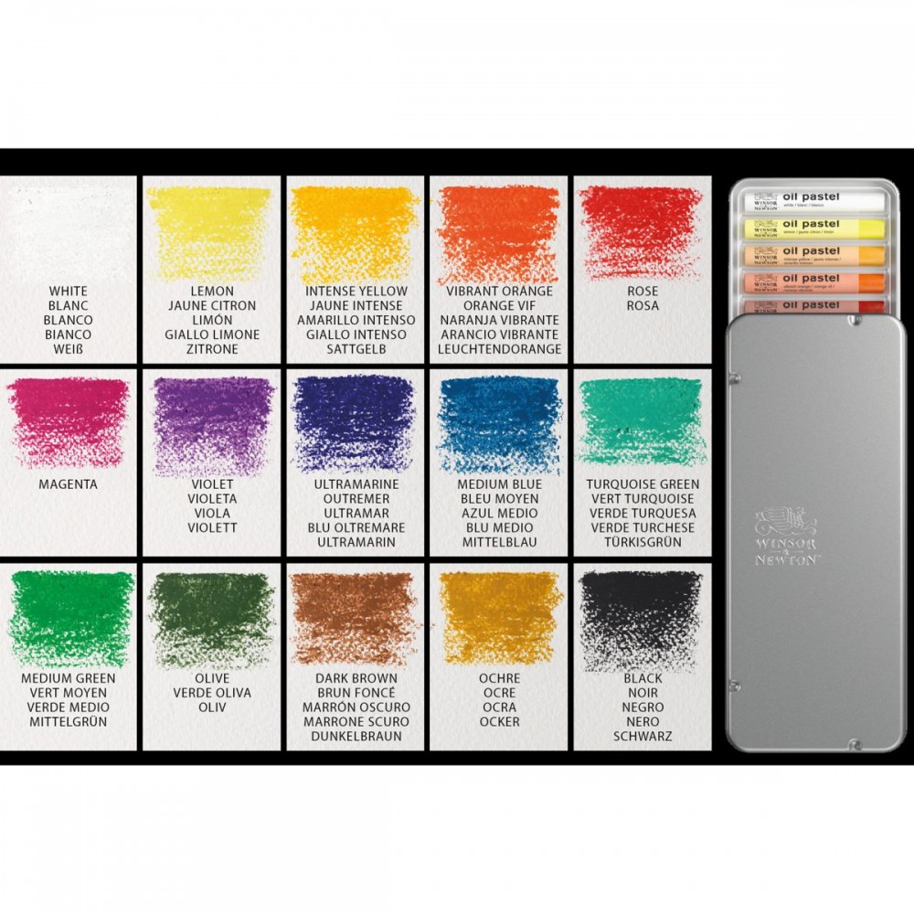 Pastel Oleoso Winsor & Newton 15 cores
