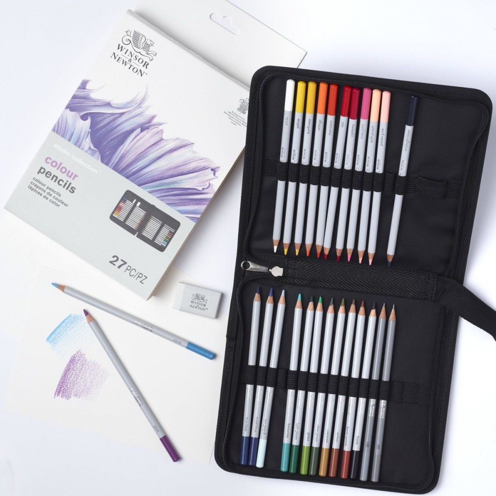 Estojo Lápis de Cor  Winsor & Newton Studio Collection 27pcs