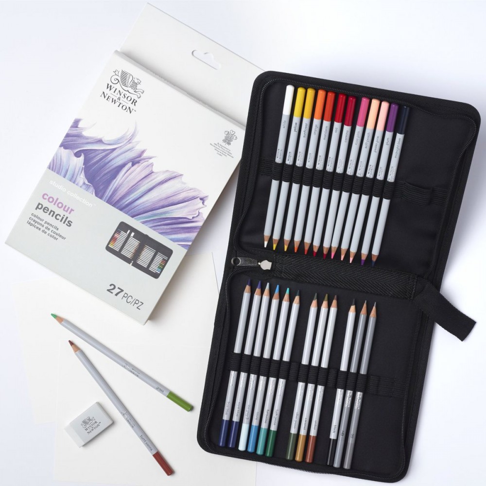 Estojo Lápis de Cor  Winsor & Newton Studio Collection 27pcs
