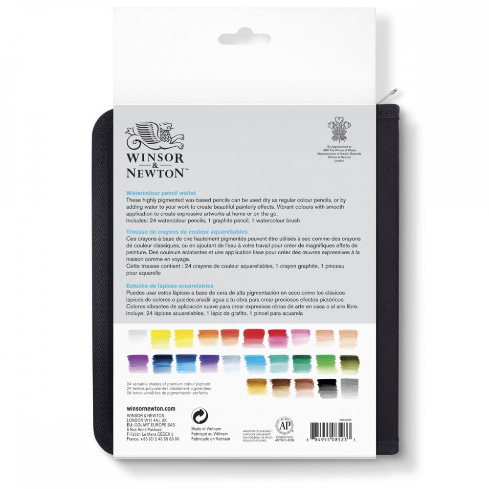 Estojo Lápis Aquarela Winsor & Newton Studio Collection 26pcs