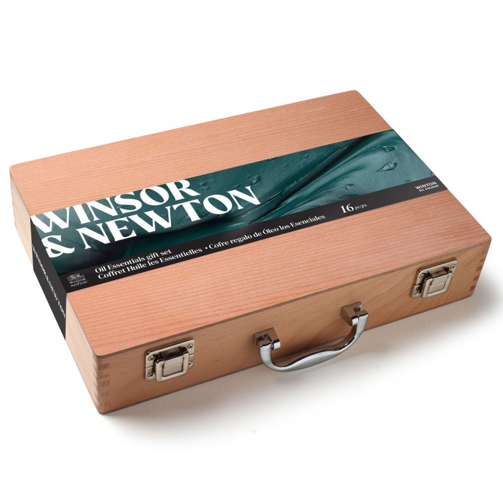 Estojo de Tinta Óleo Winton Winsor & Newton Cx de Madeira