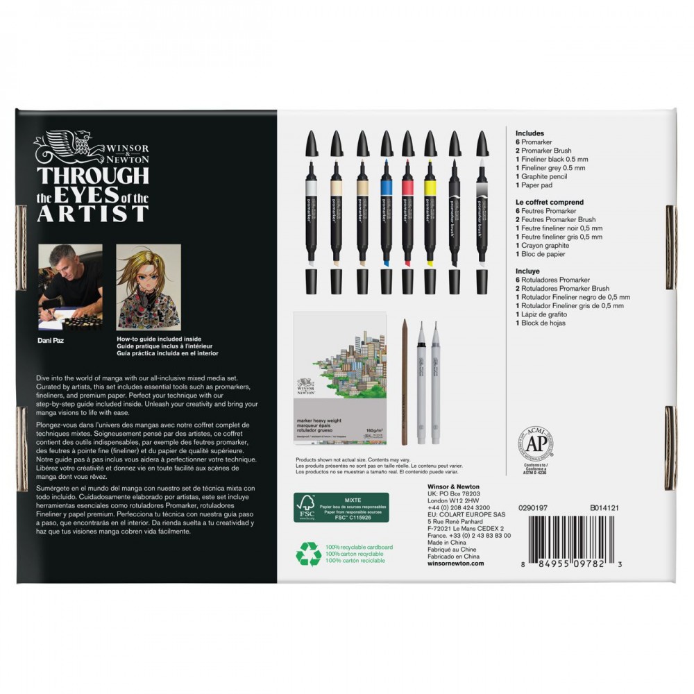 Estojo de Desenho Gráfico e Mangá Winsor & Newton