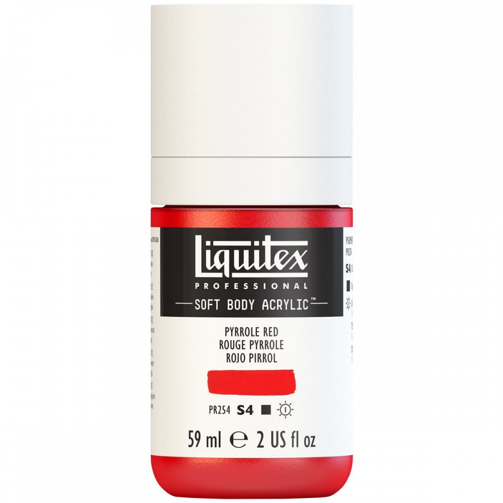 Tinta acrílica Liquitex Soft Body 59ml S4 Pyrrole Red