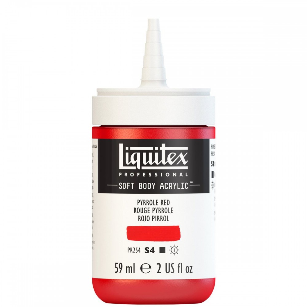 Tinta acrílica Liquitex Soft Body 59ml S4 Pyrrole Red
