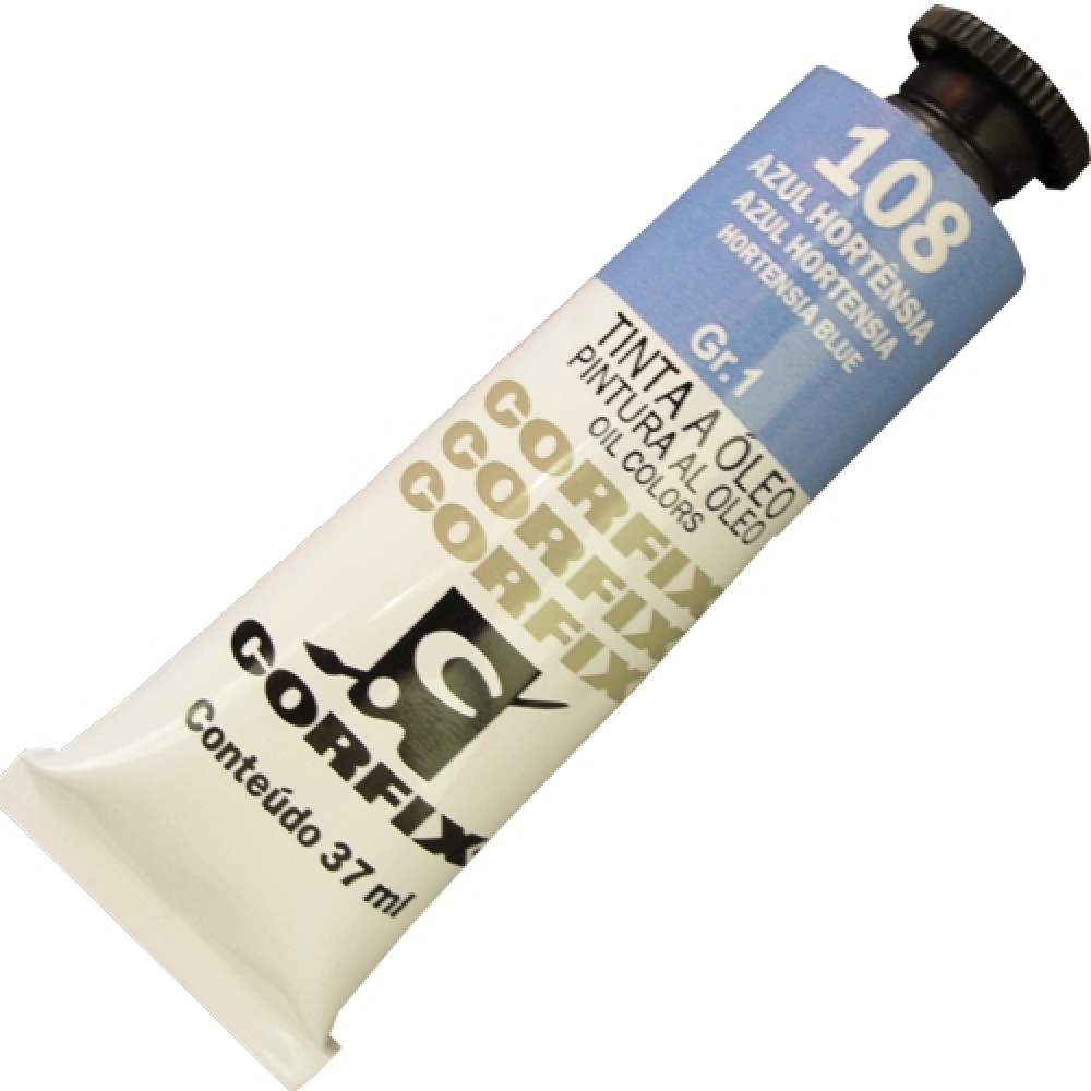 Tinta a Óleo Corfix 37ml 108 Azul Hortênsia G1