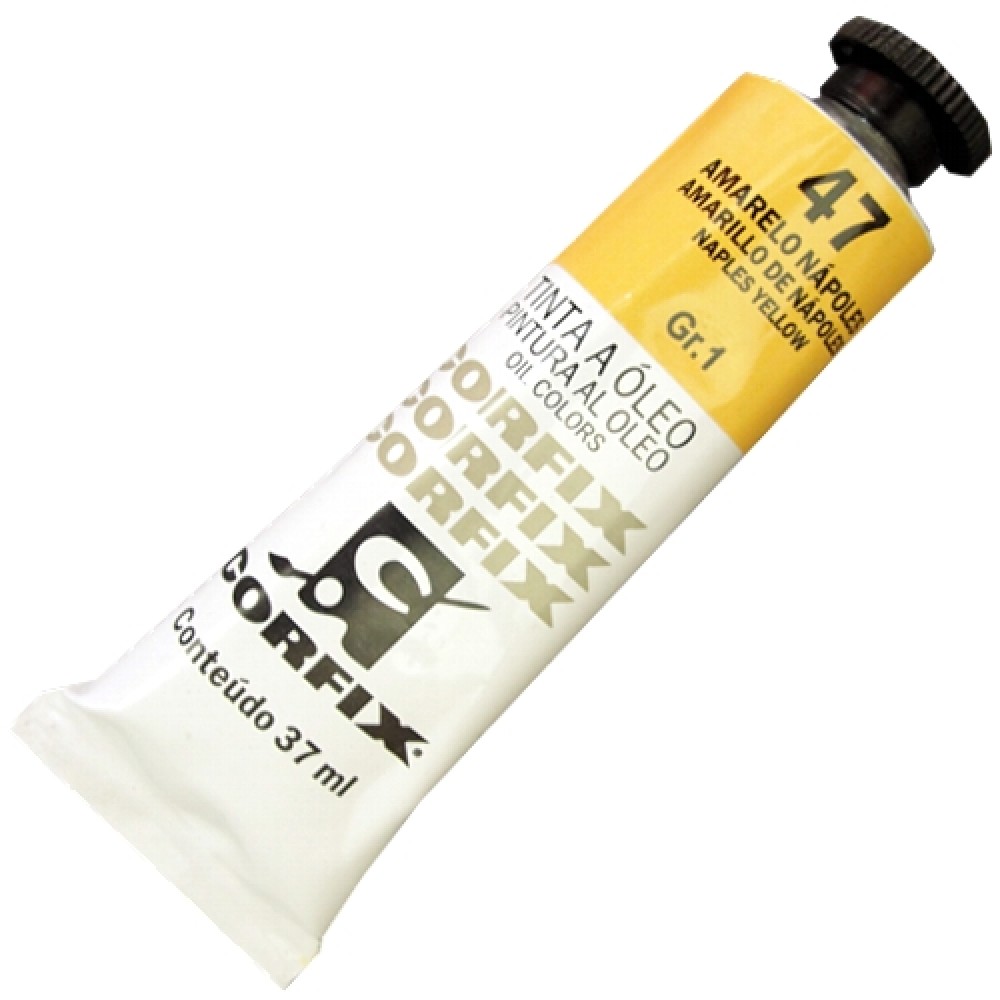 Tinta a Óleo Corfix 37ml 047 Amarelo Nápoles G1