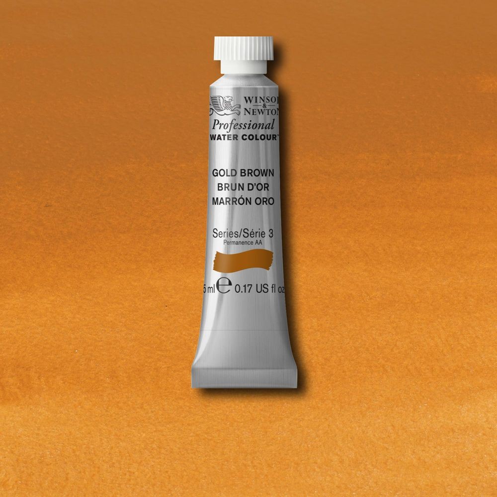 Tinta Aquarela Winsor & Newton Profissional Tubo 5ml S3 286 Gold Brown