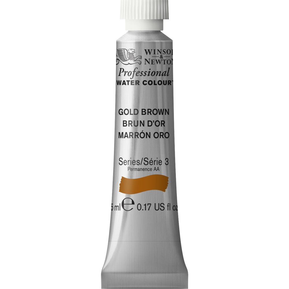 Tinta Aquarela Winsor & Newton Profissional Tubo 5ml S3 286 Gold Brown