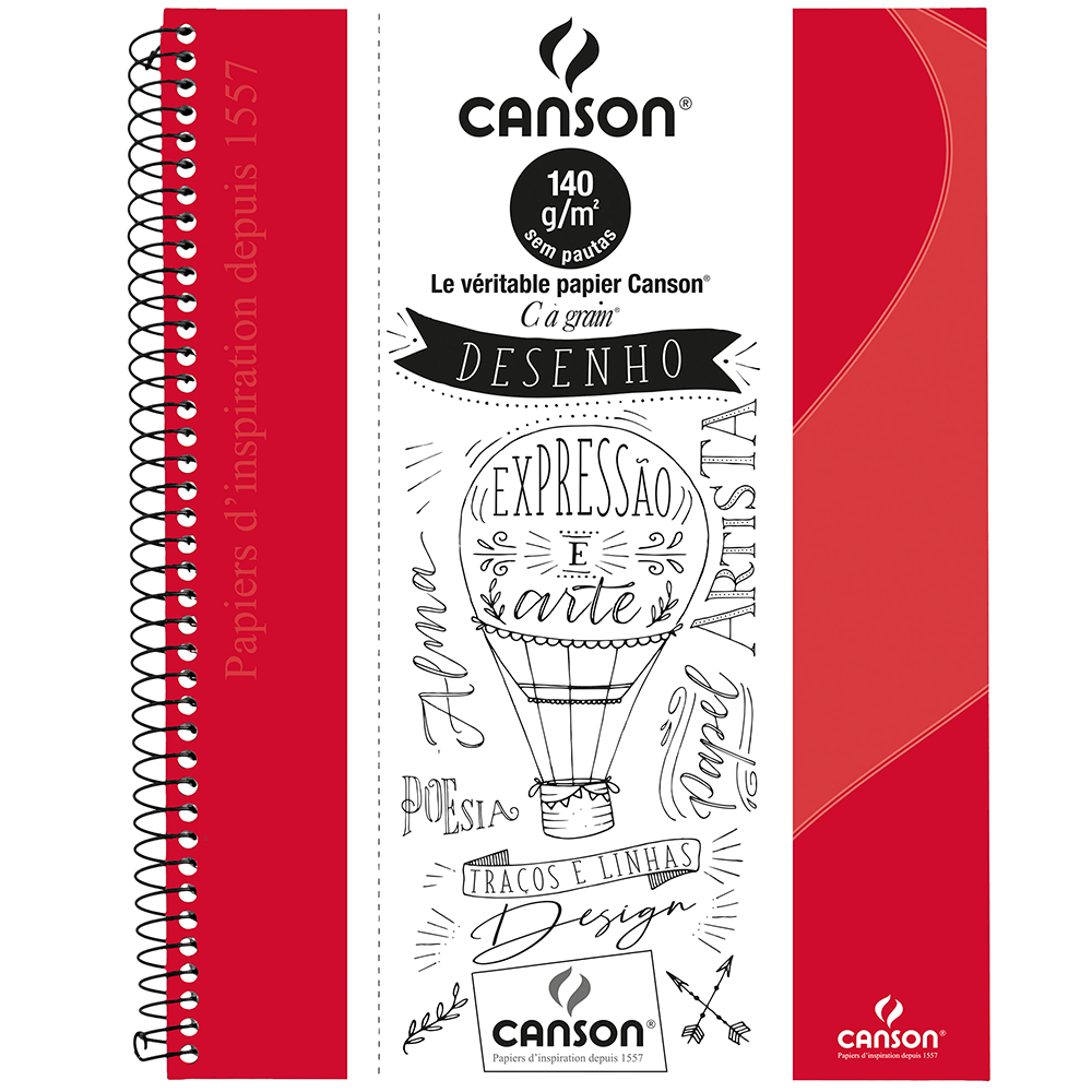 Caderno Para Desenho Canson A4 - Vermelho