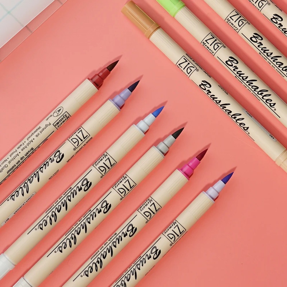 Caneta Zig Brushables Kuretake Dupla