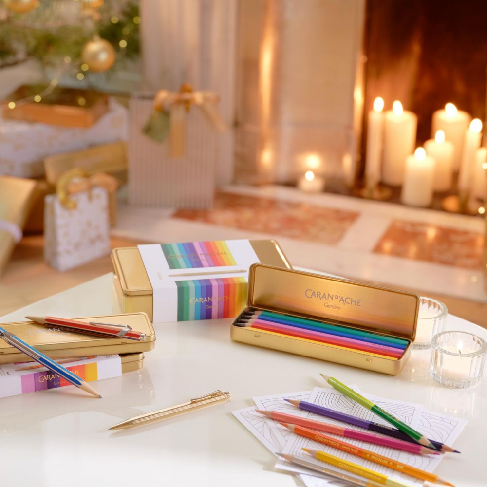 Estojo Lápis Caran D’Ache Maxi Rainbow C/5