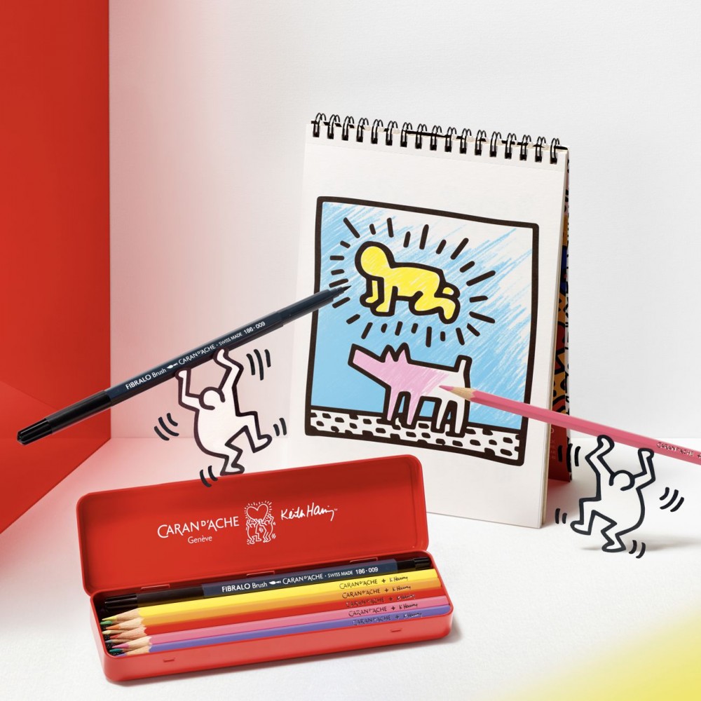 Estojo Lápis Aquarela Caran D’Ache Keith Haring
