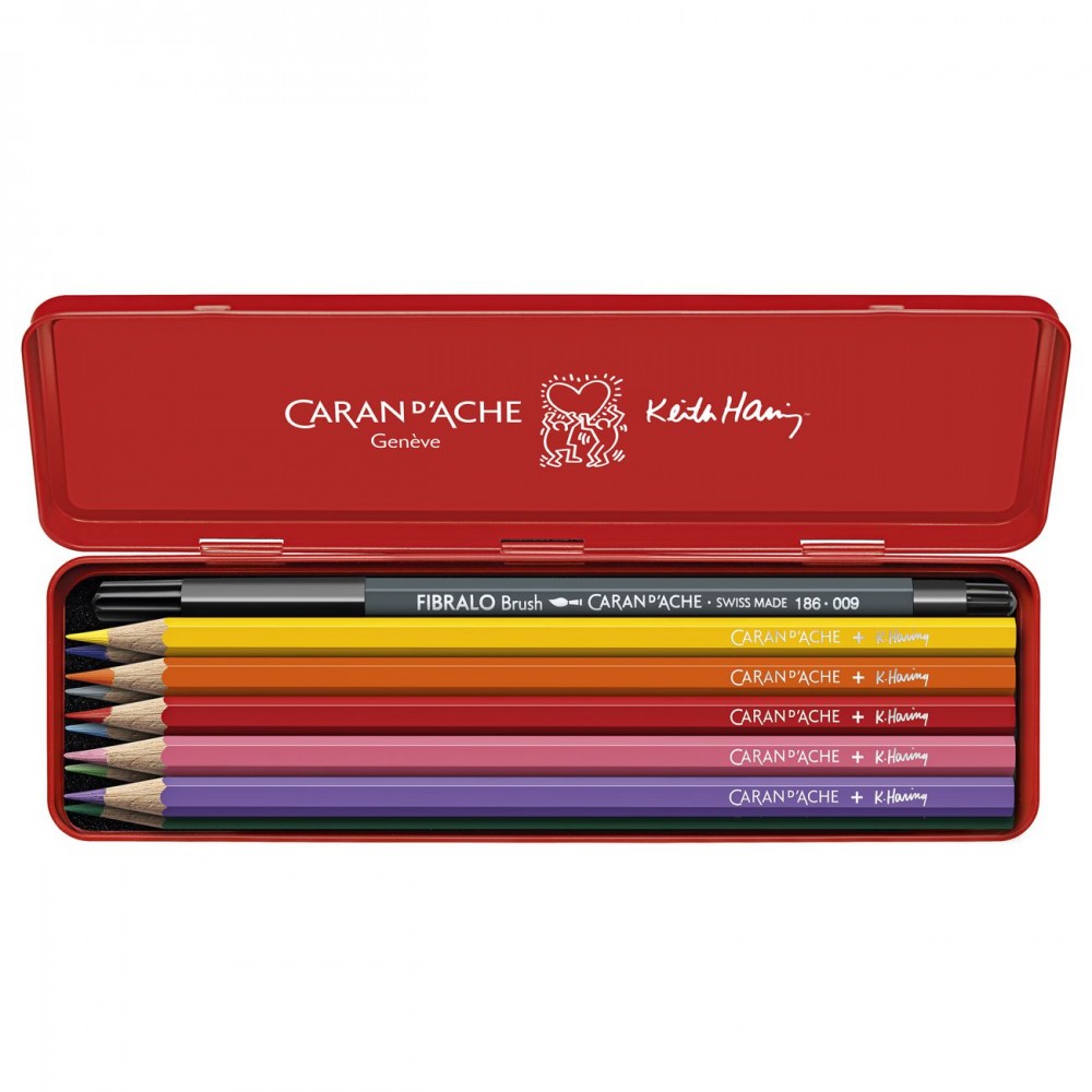 Estojo Lápis Aquarela Caran D’Ache Keith Haring