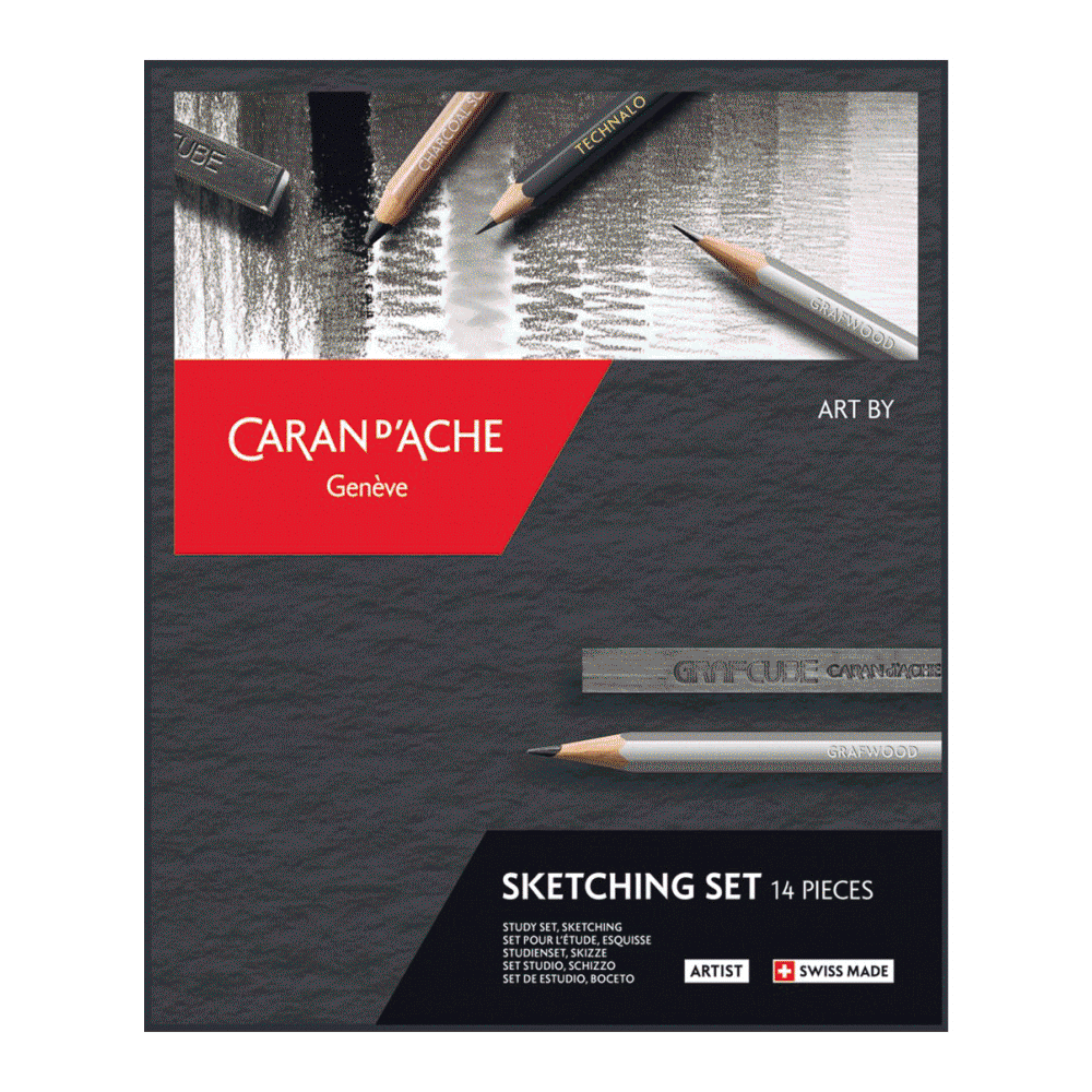 Estojo Sketching Caran D’Ache 14 Peças