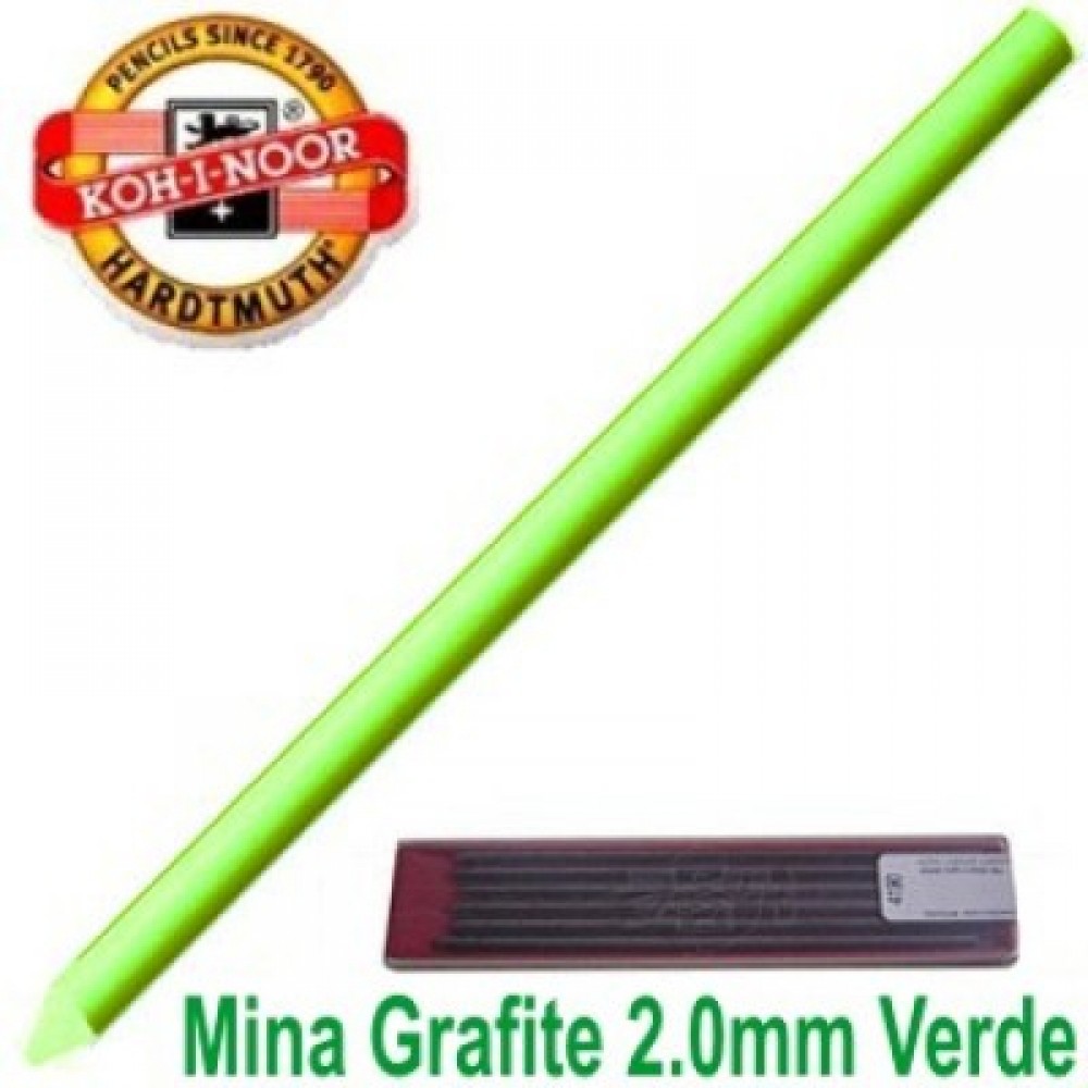 Grafite Koh-I-Noor Colorido 2.0mm Verde